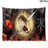 Lord Rings Wall Tapestry Aesthetic Wall Hanging Printed Fabric Blanket Decorative Tapestries for Bedroom Living Room Home Decor