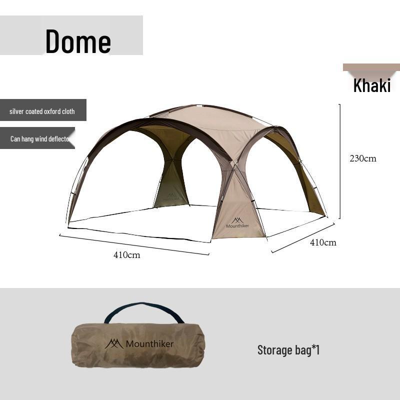 Bergkuppel Campingzelt: Großes Outdoor-Vordach für mehrere Gäste, ideal für Campingplätze und Selbstfahrer-Touren.