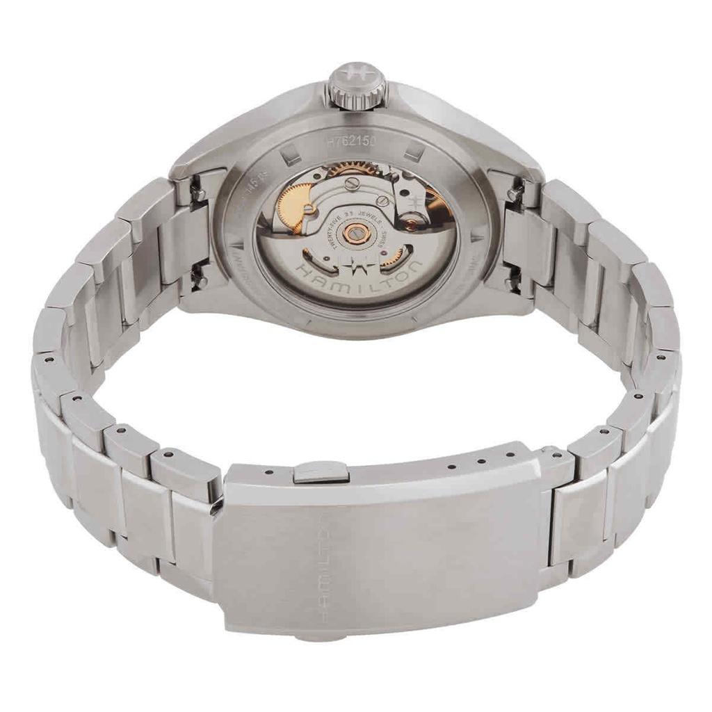 Hamilton Orologio da uomo Khaki Aviation Pilot in acciaio inossidabile con quadrante nero automatico H76215130 100M