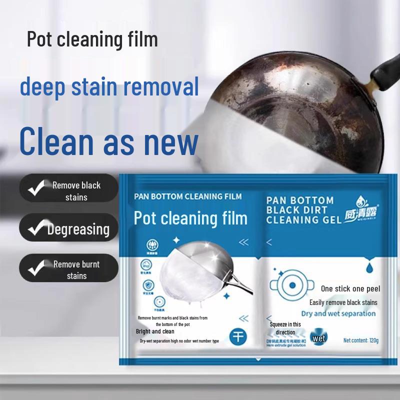 Pot Bottom Cleaner: Heavy Oil Stain Remover for Household Kitchens