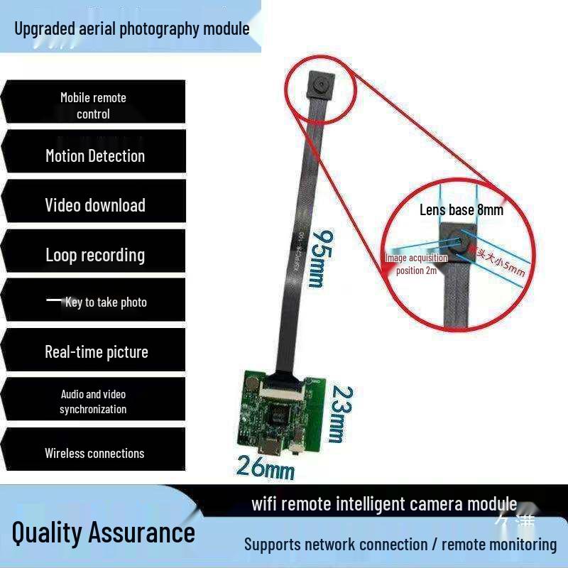 Remote Control Drone with Wireless Camera and WiFi Module for Model Cars, One Centimeter Size