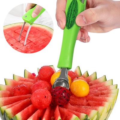 Watermelon Slicing Tool - Foldable Watermelon For Kitchen Fruit Stainless Steel Watermelon Knife - Melon Ball Spatula