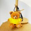 Wearable Teddy Bear Keychain Pendant – Plush Toy Gift for Graduation Season with Logo Print
