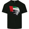 T-shirt da uomo in cotone con bandiera degli Emirati Arabi Uniti arricciata, Giorno degli Emirati, Calcio