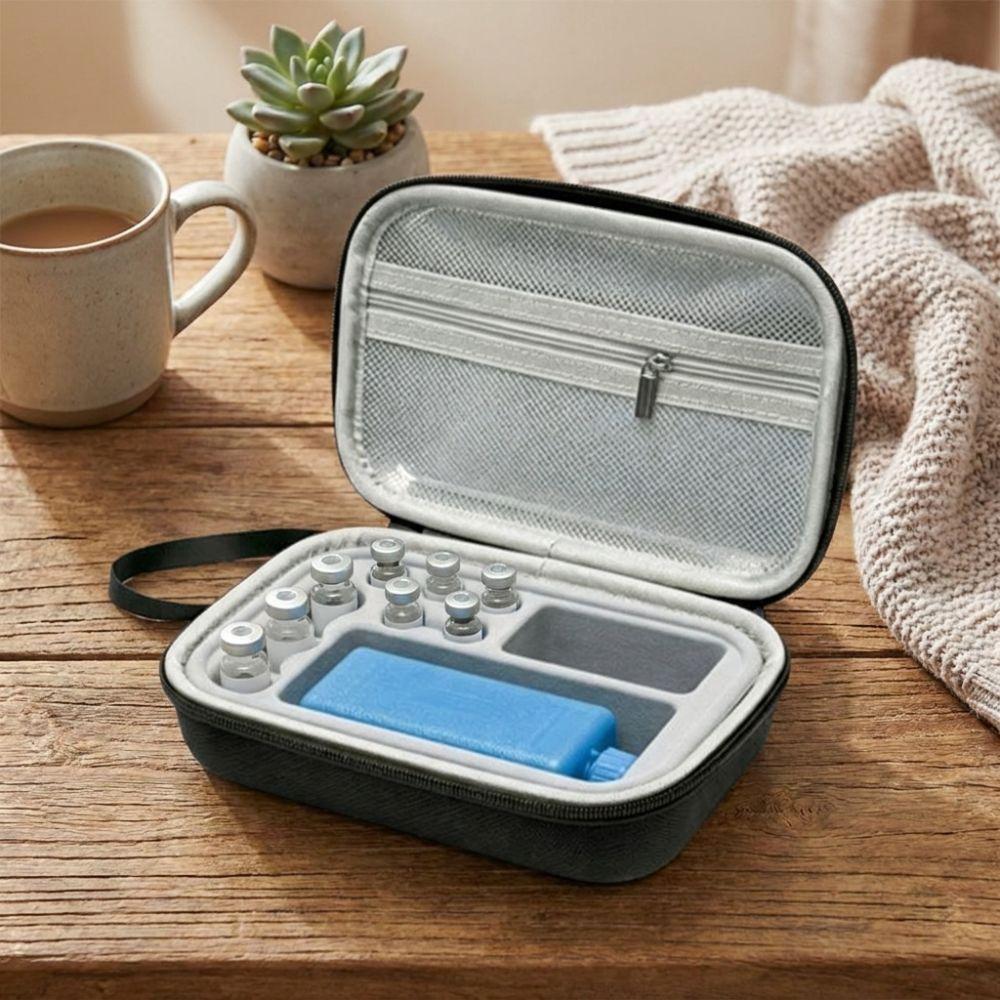 Dust-proof Insulin Vial Storage Case Waterproof Essential Oils Carrying Box Pill Storage