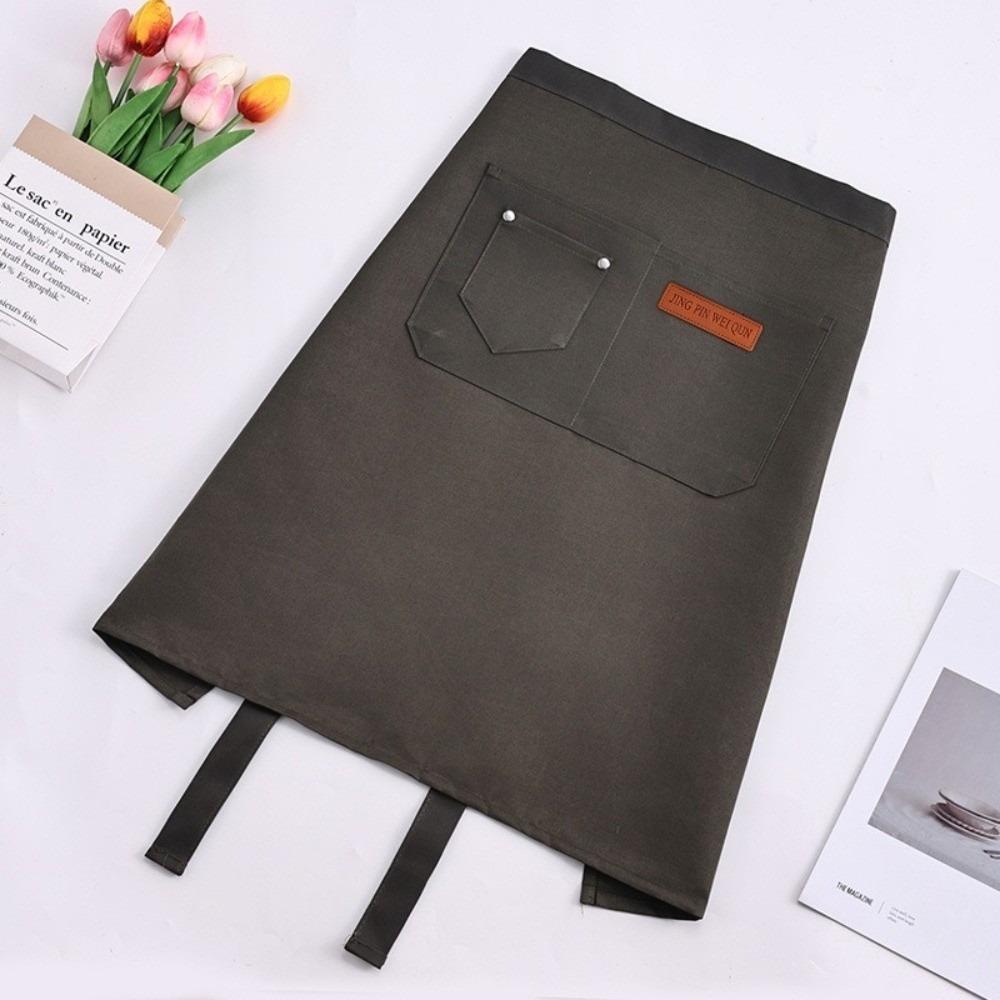 Double-Sided Waterproof Apron Brushed Polyester Kitchen Apron Work Apron  Catering Service