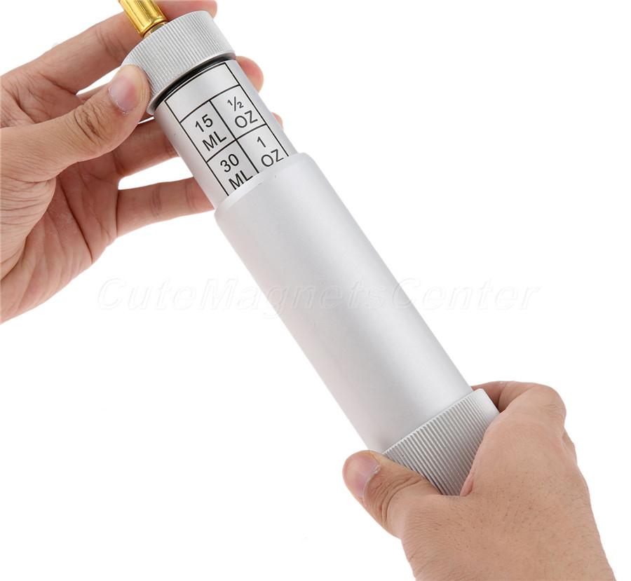 R134A 2oz A/C Oil Injector Hand Turn Pump Injection Tool for Car Home A/C System