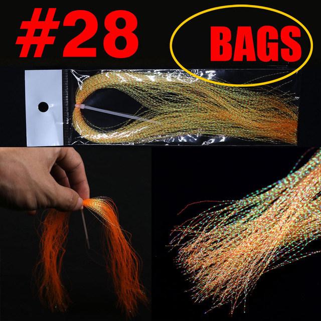 UV Spiral Bright Silk Feather Hook Tying Material for Sea Fishing