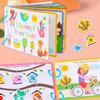 Montessori Busy Book for Kids Reusable Sticker Activity Book Toddler Learning Quiet Toy Ages 2-4