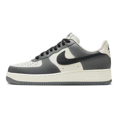Air Force 1 Cuir Antidérapant Durable Léger Chaussures de Skate Basses Baskets Unisexe Blanc Gris Noir FD9063-100