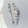 Neue Nischen-Mode Herzförmige Strasssteinbesetzte Damenuhr Pfirsichherz Damen Quarz Uhr Armband Armbanduhr Freizeit Uhr