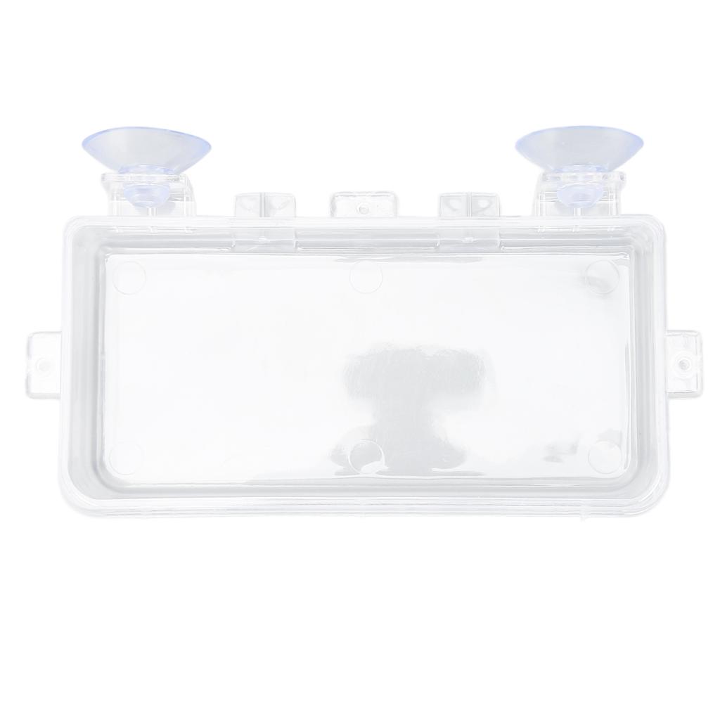 Reptile Feeder Cup Prevent Escape Transparent Reptile Feeding Dish with Suction Cup for     Bearded Dragon