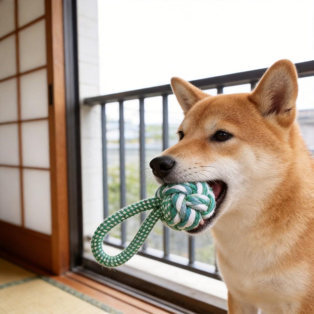 Dog Cat Interactive Chewing Rope Toy With Durable Cotton For Dental Cleaning And Engagement