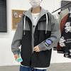Spring & Fall Men Coat Korean Style Loose Jacket Casual Hooded Windbreaker Trend Student Top