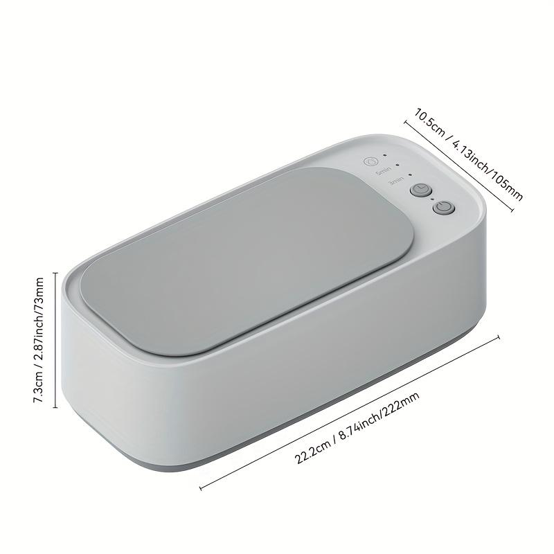 

Ультразвуковая мойка с высокочастотной вибрацией - USB-перезаряжаемая, многофункциональная машина для чистки ювелирных изделий и часов для очков, брекетов, зубных протезов белый