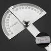 High Precision Stainless Steel Protractor Angle Gauge 180 Degrees 0-10CM Adjustable Semicircle Protractor Angle Measuring Tool