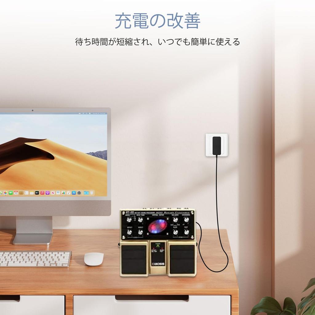 9V AC Adapter, Effects Power Adapter, Center Negative, 5.52.1mm DC Power Adapter, 100V-240V, Guitar Effects AC Adapter, Compatible with BOSS