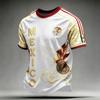 Men's Mexico Soccer Print Short Sleeve T-Shirt Casual Graphic Tee