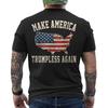 Make America Trumpless Again Shirt Politischer Protest Amerikanische Flagge Retro AUF DEM RÜCKEN Unisex T-Shirt
