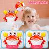JoiTale Baby Bath Toys, Rechargeable Bath Bubble Machine with 12 Songs, Automatic Crab Bubble Maker Bath Toy for Toddler, Sensory Shower Toy for 1-6