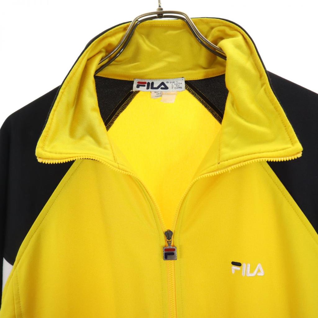 Fila 90er Jahre Alte Trikotjacke Set L Gelb Herren Gebraucht