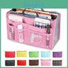 Spacious Modern Double Zipper Polyester Makeup Bag For Travel Cosmetics And Toiletries
