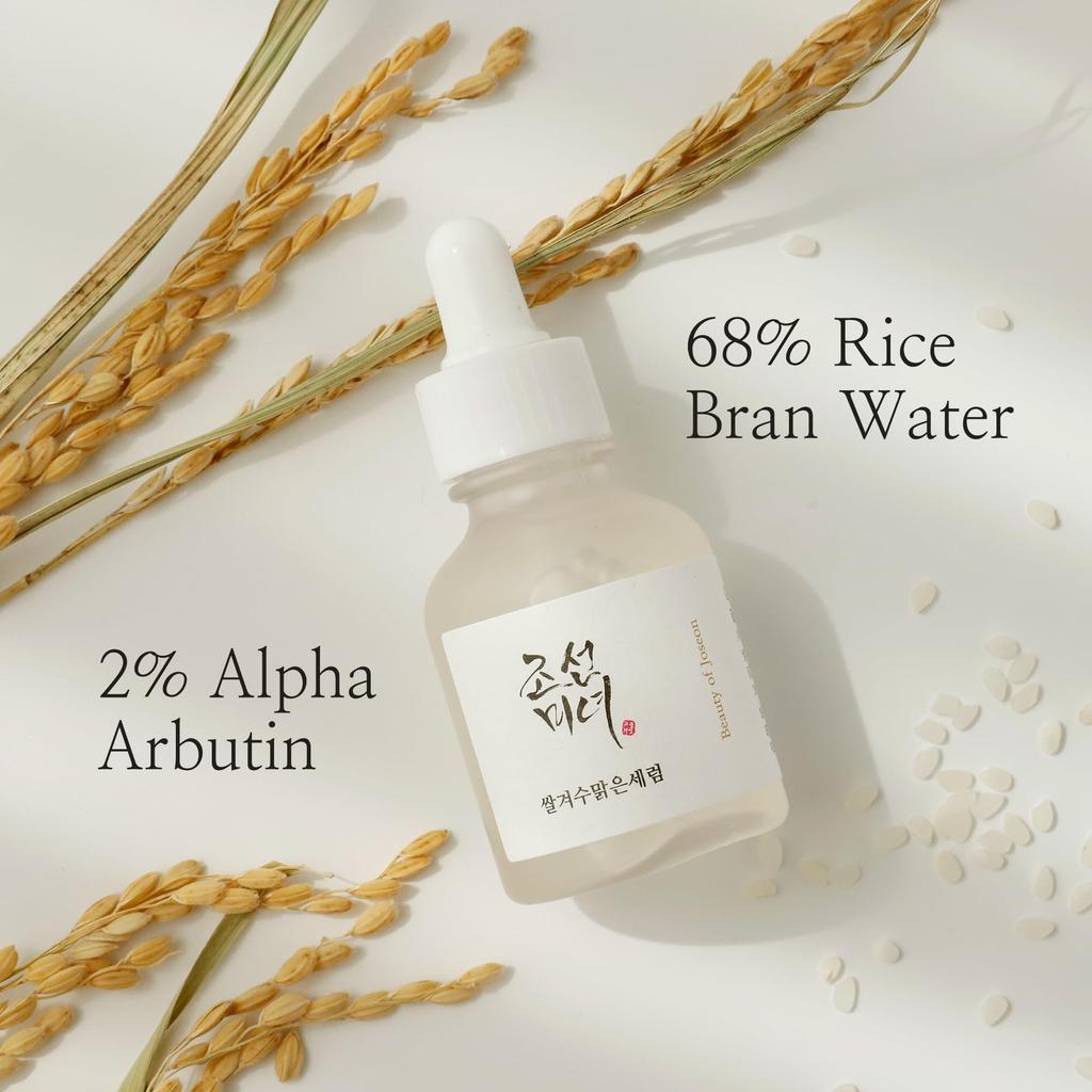 of Glow Deep Rice Alpha arbutin Rice bran water serum 30ml [Beauty Joseon] Serum + [BOJ]