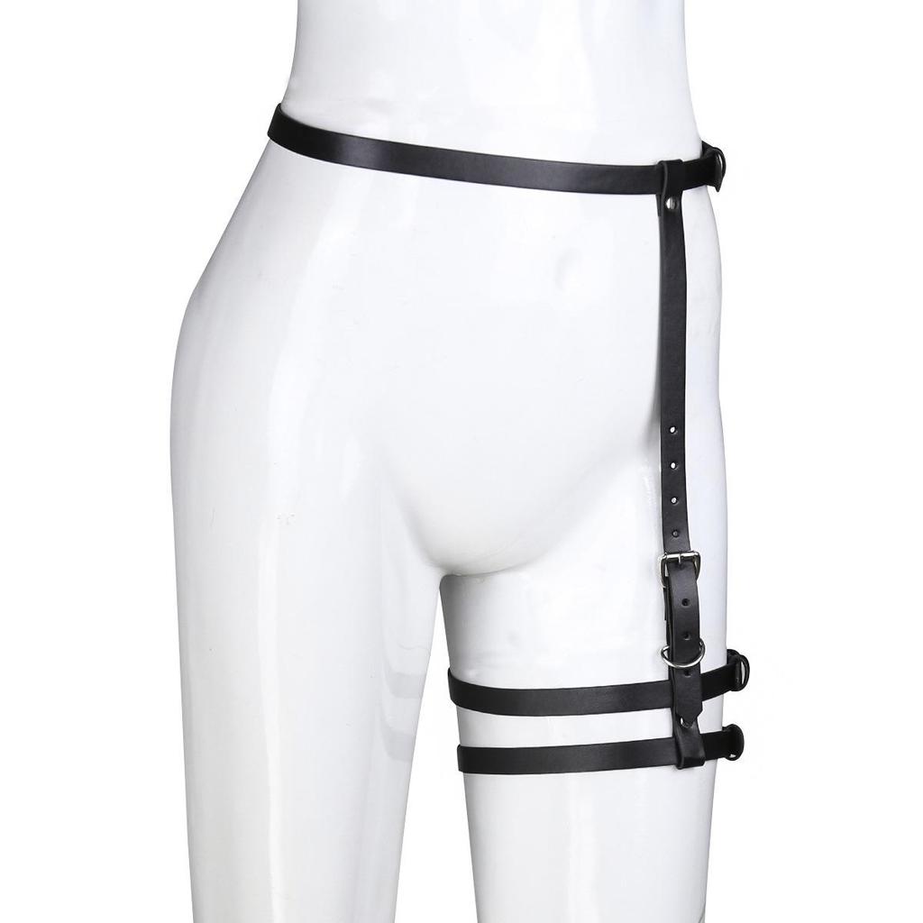 Pink PU Leather Chastity Pants Restraint Toys for Couples