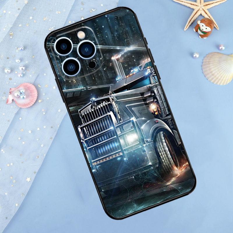 Cool Heavy Truck Car Case For iPhone 17 Pro Max 16 15 14 12 11 13 Pro Max Plus 12 13 Mini 16e 17 Air Back Cover