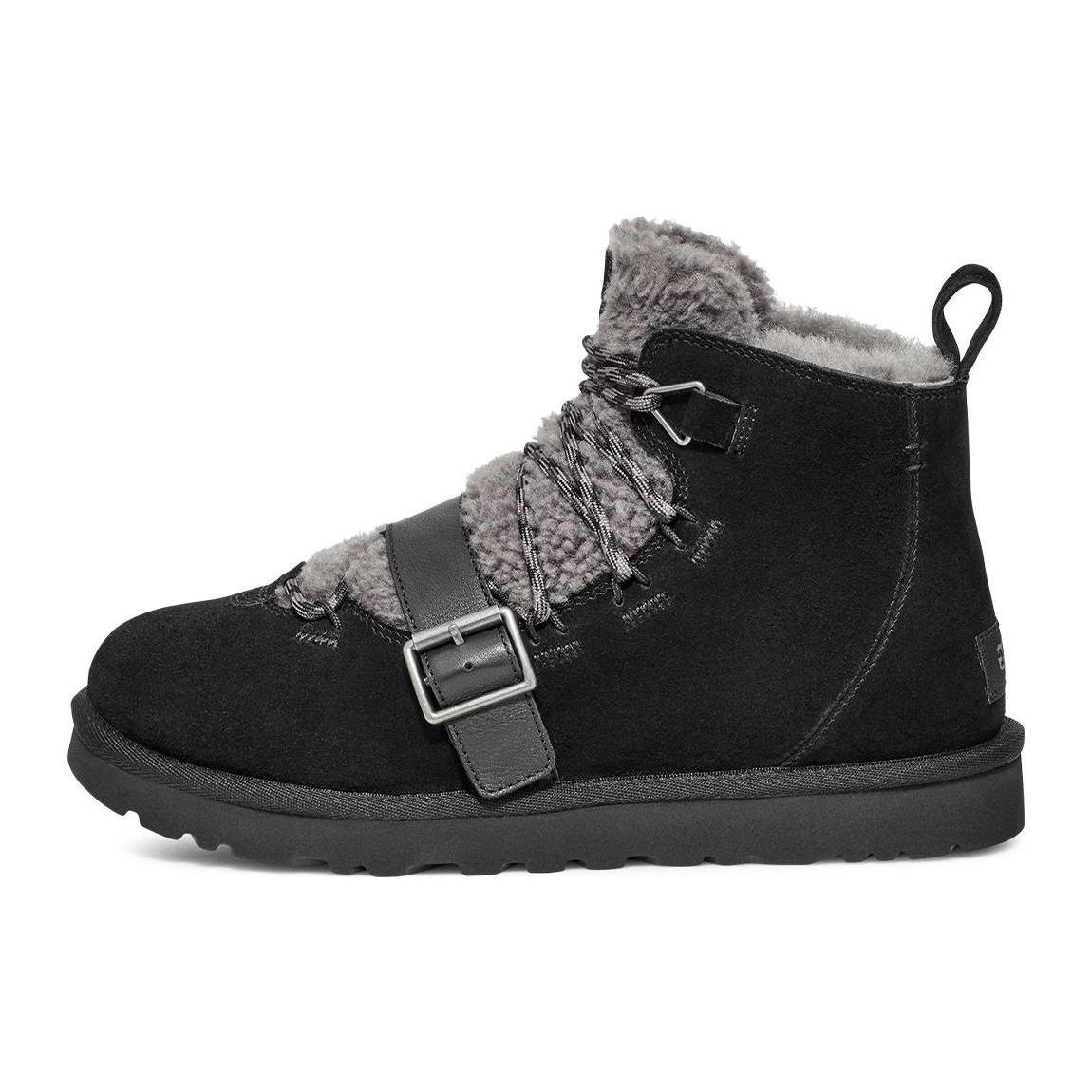 

New UGG Dune Mini Shearling Boot Black Women s 1153510-BLK 36