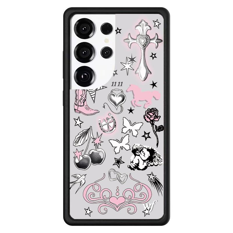 Wildflower Girls Nessa Barrett Phone Case for Samsung S23 S24 S25 S26 Ultra wf Girls Sandy Liang Star cartoon shockproof cover