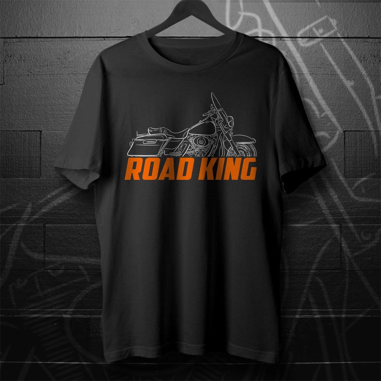 Black men s and women s T-shirt For Harley-Davidson Road King FLHR 1994-2022- Motorcycle XXL