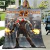 Game God of War Printed Blanket Picnic Blanket Warm Flannel Blankets Home Bed Linings Blankets for Beds Birthday Gift