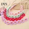 Children Stage Performance Headband Daisy/Sunflower Wreath for Women Girls, Adjustable Floral Crown Cute Macaron Color Flower Beach Vacation