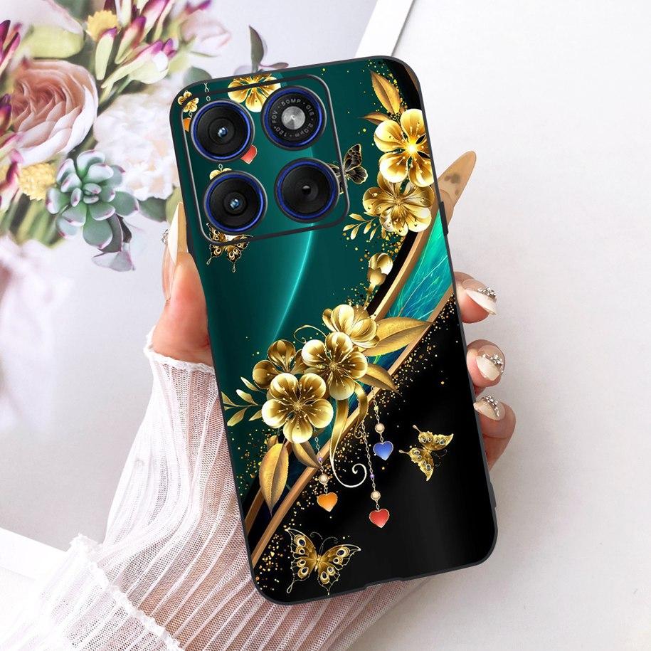 6.7" For Motorola Edge 70 Phone Case Luxury Dragon Cartoon Cover Soft Black Silicone Shell For Motorola Edge70 Moto X70 Air Etui