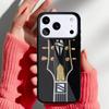 Vintage Musik Gitarren Handyhülle für iPhone 17 Air 16e 15 14 13 Pro Max Rückabdeckung für 12 11 Pro Coque