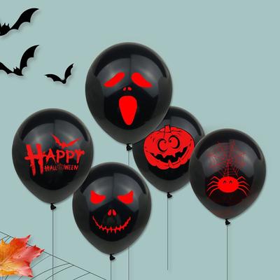 10Pcs Happy Halloween Party Decorations Funny Black Halloween Balloons Party Supply Home Decor Halloween Gift CDN