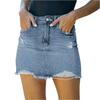 Ladies' Sexy And Fashionable Color Denim Short Skirt