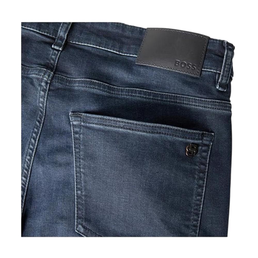 BOSS Mens Delaware Dark Wash Slim Jeans