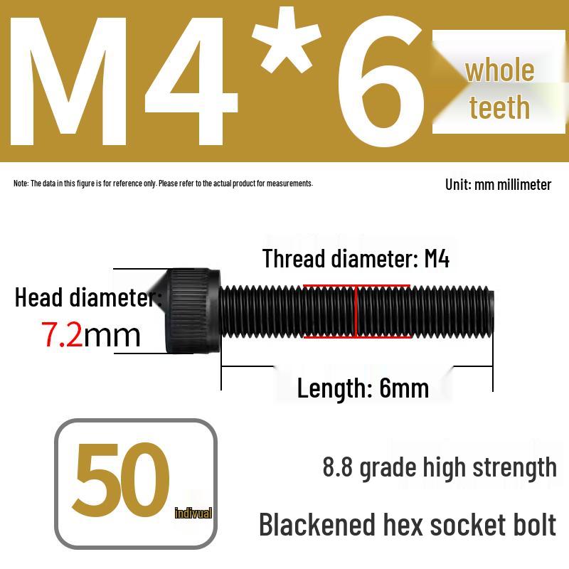 8.8 High-Strength Socket Head Cap Screw Bolt (M4-M20)