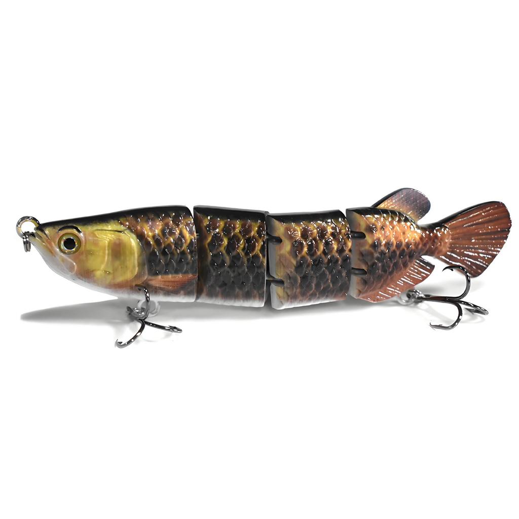 Golden Dragon Multi-jointed Sinking Fishing Lure, 4 Sections, 150mm/34.6g