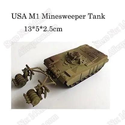 1/72 4D Plastic Assemble Tank Kits World War II Model Puzzle Assembling Military Sand Table Toys For Children