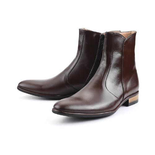 Roshoeman 6002 Zip-Up Boots Dark Brown