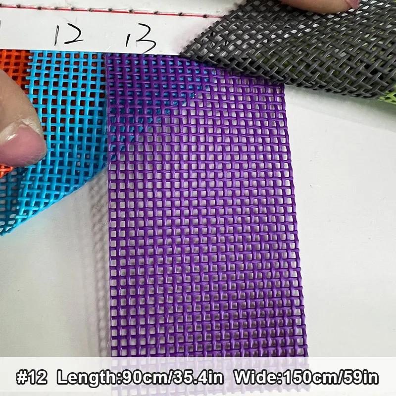 Siatka Teslin z powłoką do szyfrowania Krzesło Plażowe Składany Fotel Rozkładany Krzesło Huśtawka typu Łuk Łóżko dla Zwierząt Tkanina PVC Siatka Pleciona DIY 90x150cm