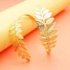 Metal Leaf Upper Arm Bracelet Greek Roman Style Gold Delicate Jewelry for Women Festival Holiday Gift