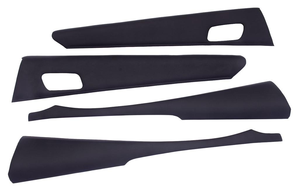 LANBO Door Leather Panel Prius 50 Series Black Leather Black Stitch Front Door Rear Car Accessories Car Parts Custom Luxury LDP-P50BK