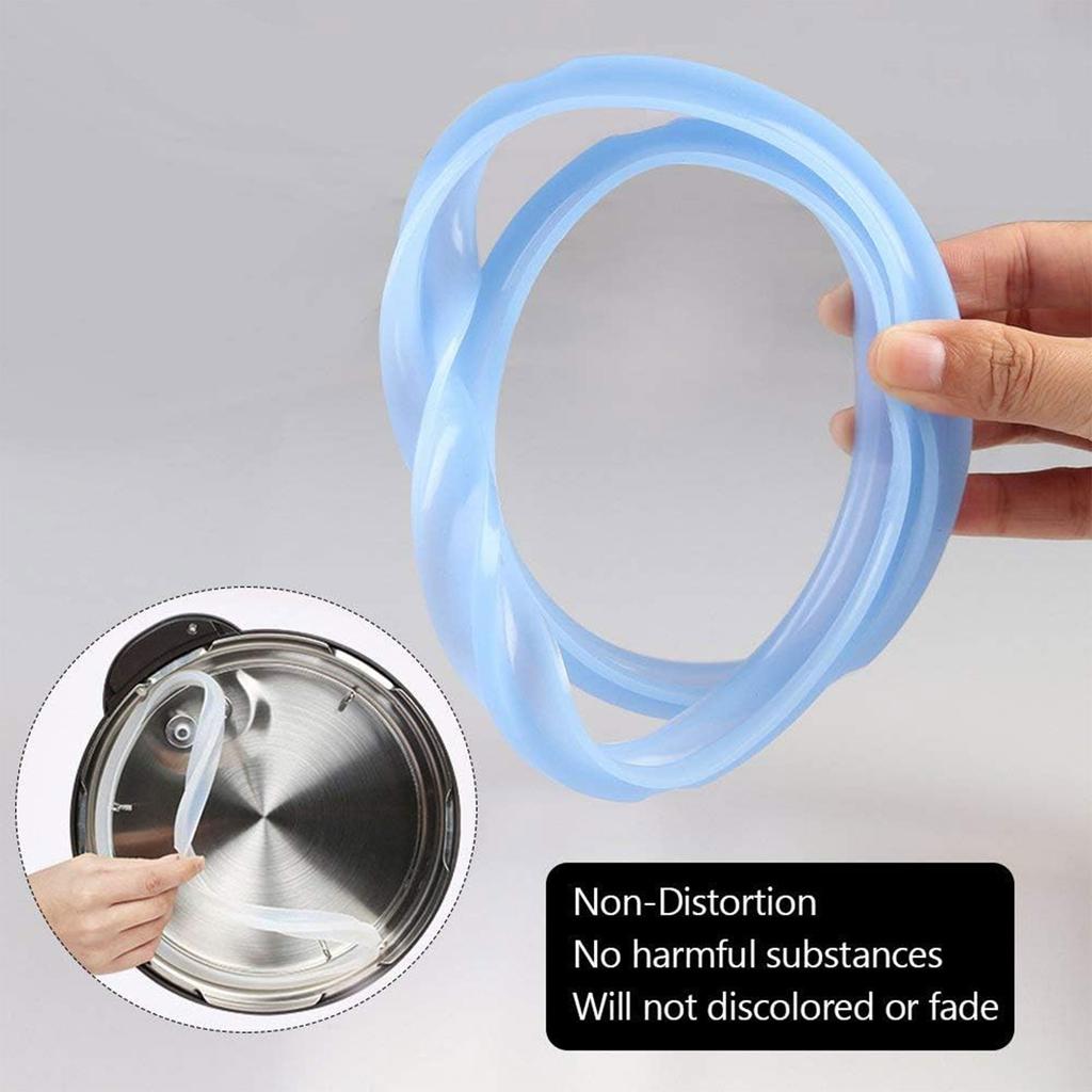 3 Pieces Efficient Silicone Seals Silicone Gasket Sealing Rings Kitchen Accessories Spare Part for 6QT Pressure Cookers