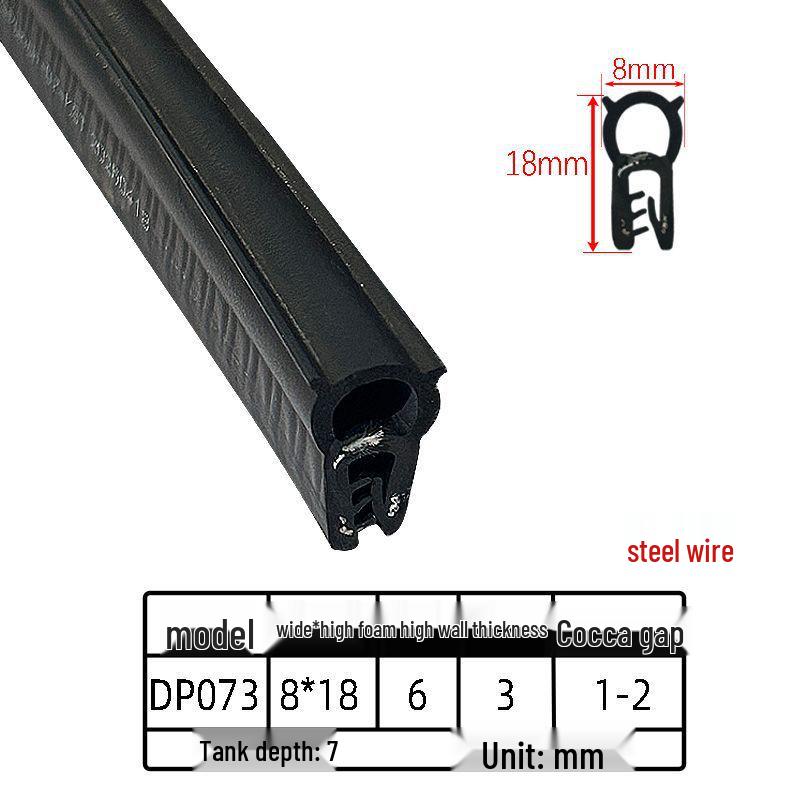 Customizable EPDM U-Shaped Rubber Sealing Strip for Electrical Cabinets and Car Doors
