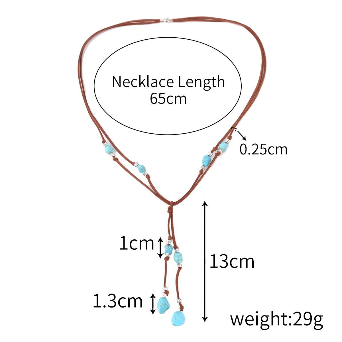 

Ожерелье для женщин Ожерелье Винтажное бирюзовое ожерелье Богемное этническое бирюзовое ожерелье Женское красивое элегантное ожерелье для нее