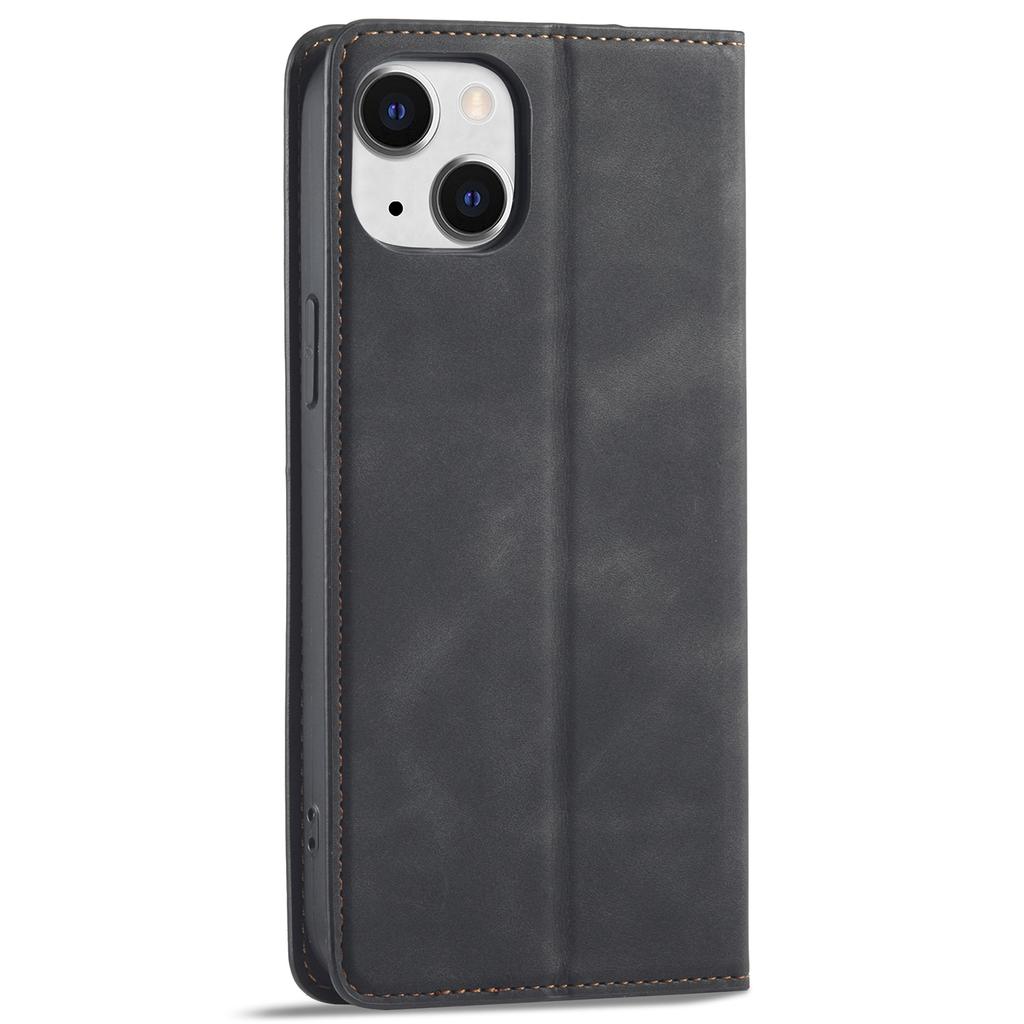 FORWENW Fantasy Series for iPhone 15 Plus Shockproof Wallet Phone Case Skin-touch Leather Wallet Phone Cover